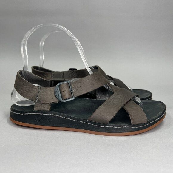 Chaco Women's Size 7 Tornado Brown Leather Sandals‎ Sandals - Picture 1 of 11